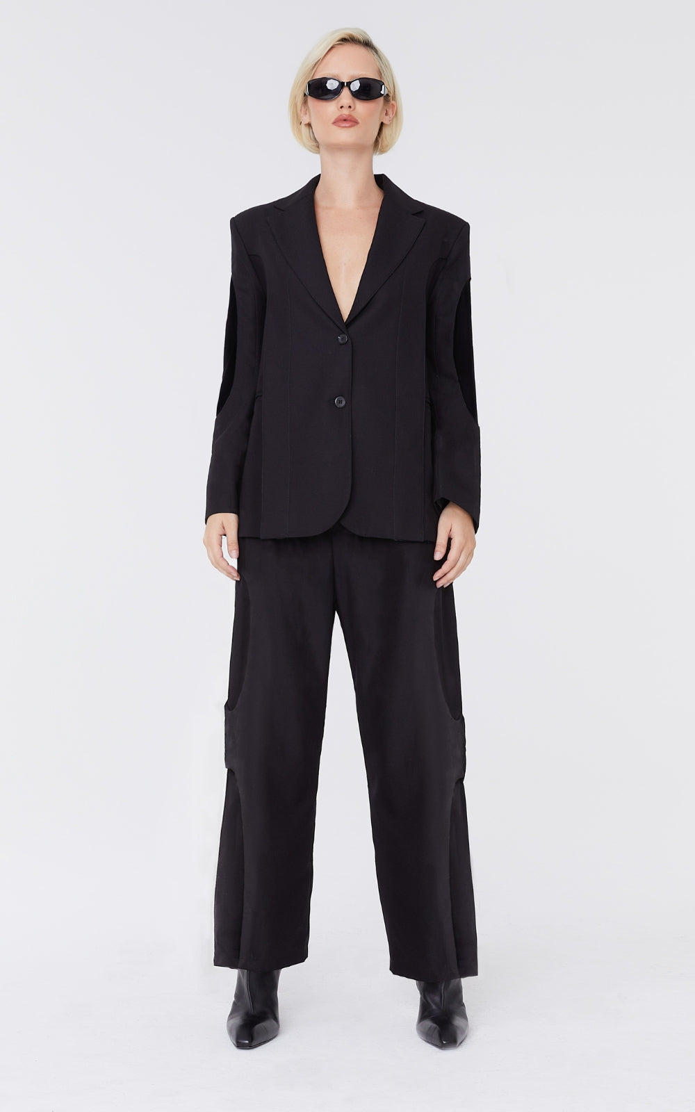Black Layered Blazer