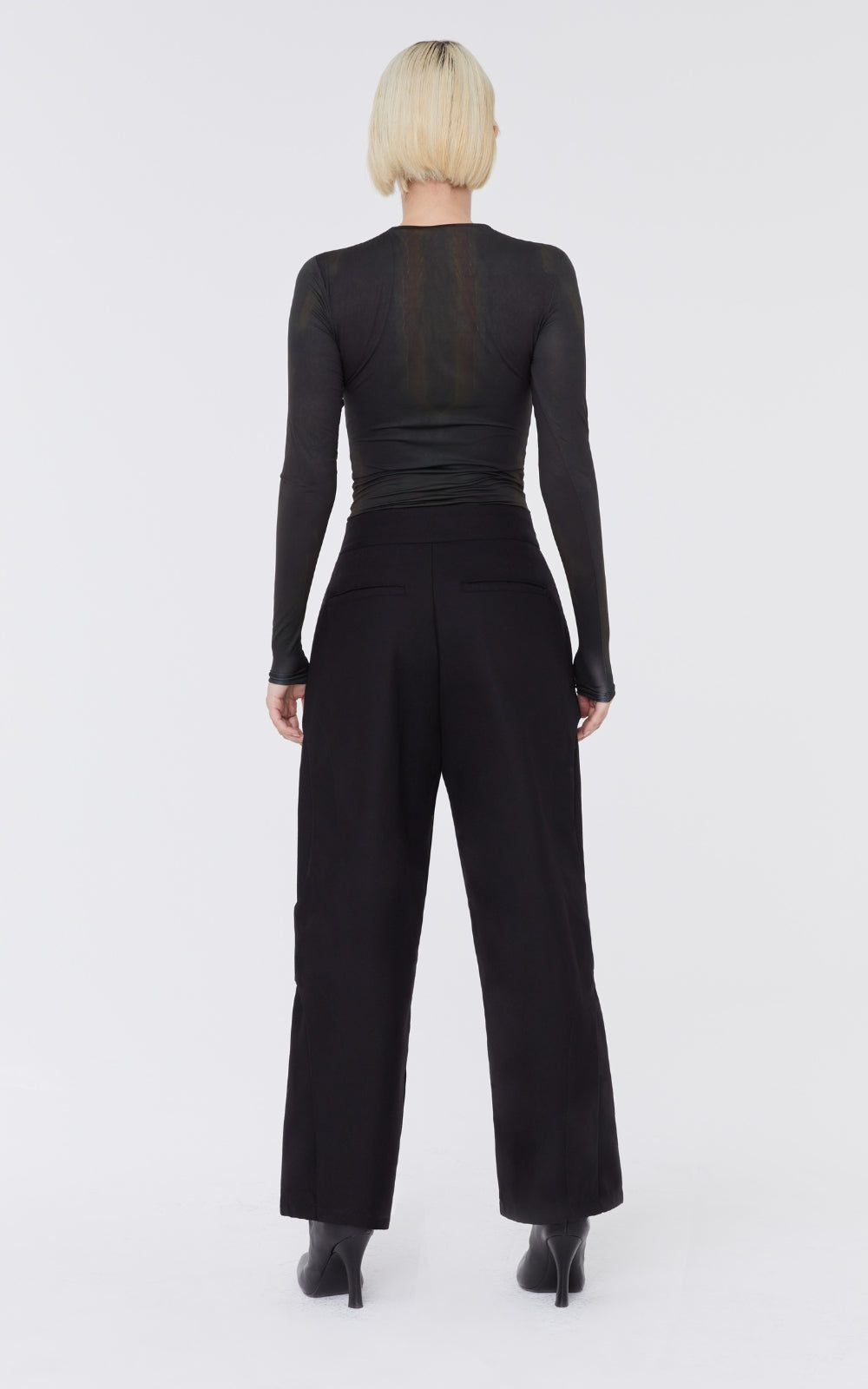Black Layered Trousers