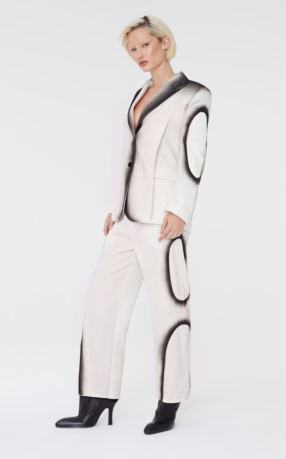 Airbrushed Layered Blazer