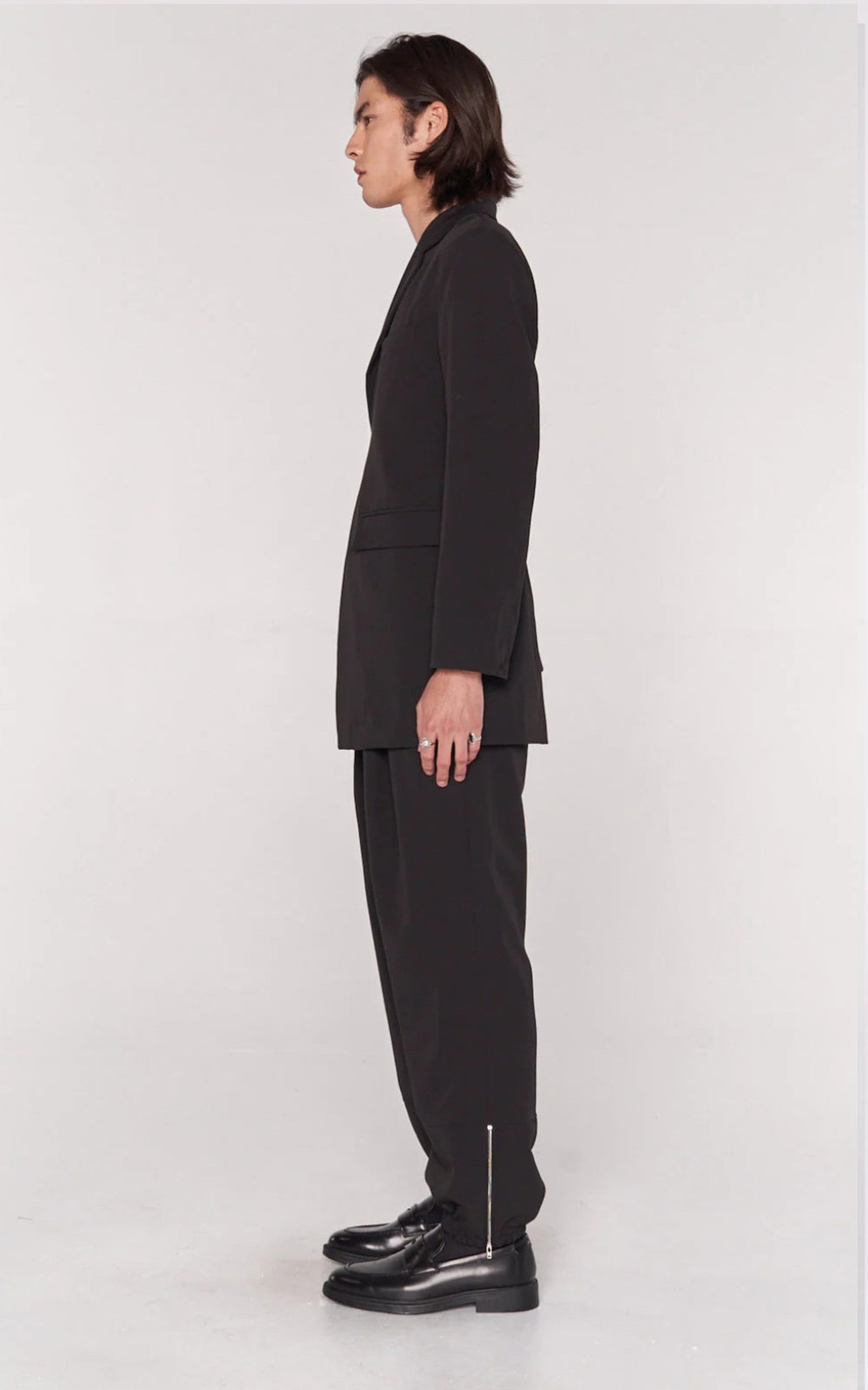 Decon Belted Blazer in Black