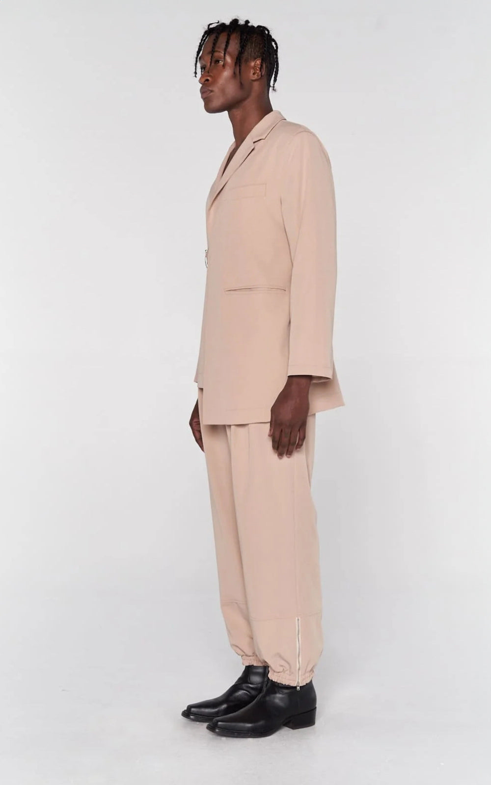 Decon Belted Blazer in Camel