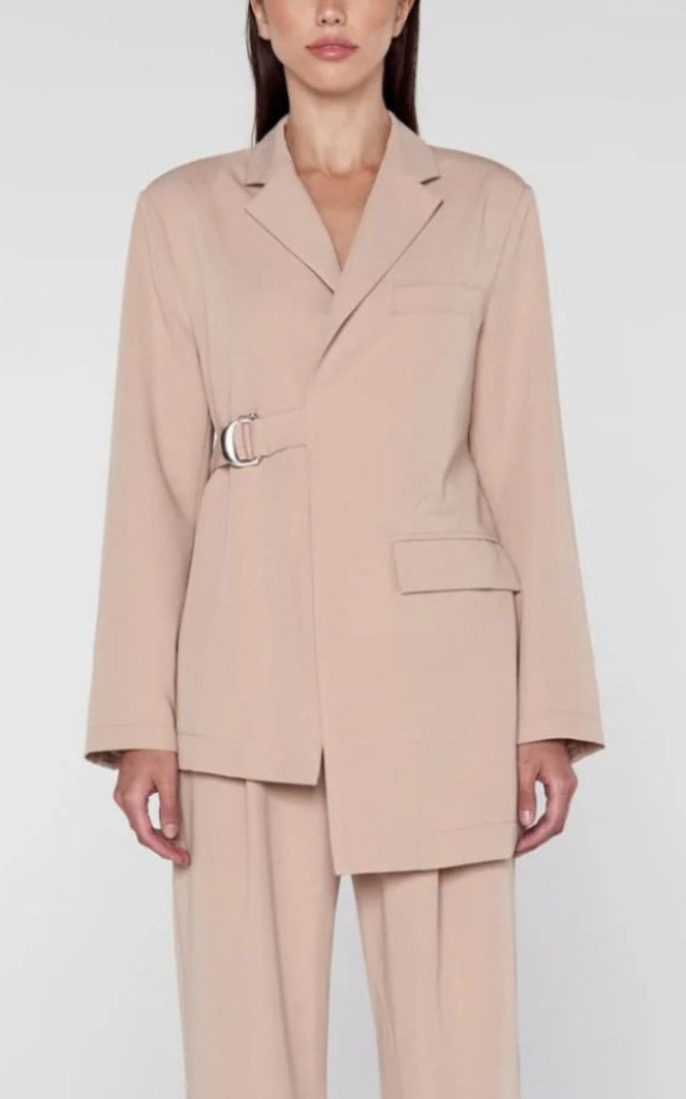 Decon Belted Blazer in Camel