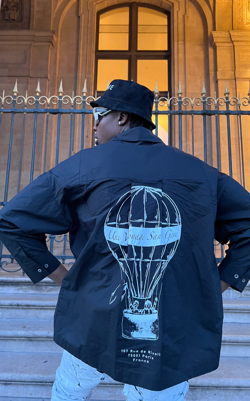 Sans Gêne x Bloody Dior Layered Sleeve Shirt In Black