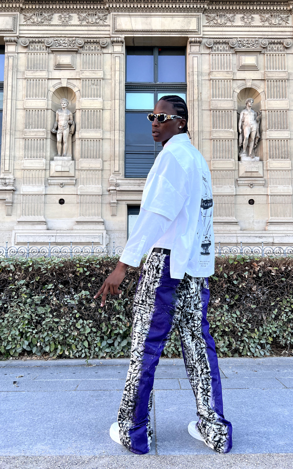 Sans Gêne x BD Layered Sleeve Shirt In White