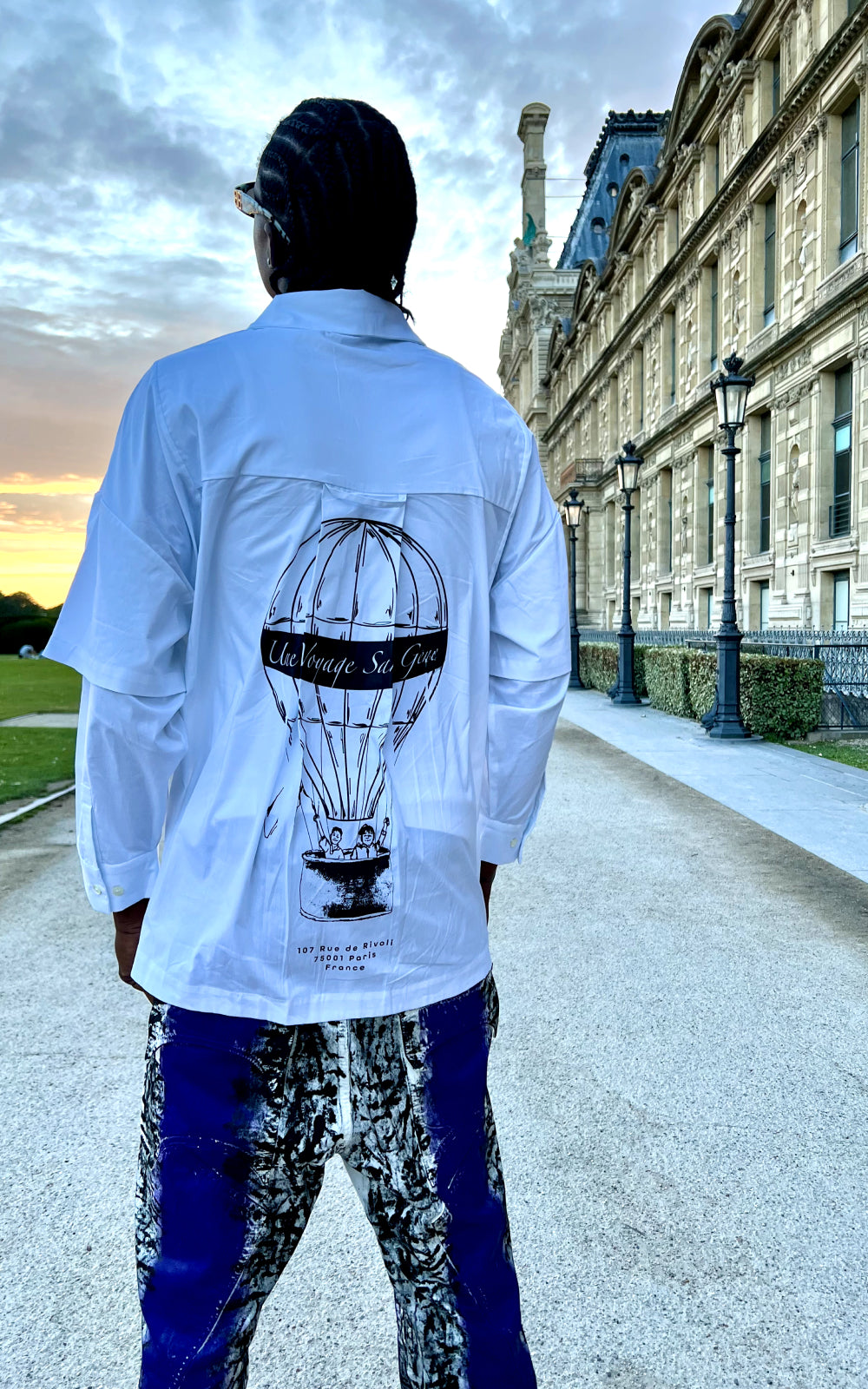 Sans Gêne x BD Layered Sleeve Shirt In White