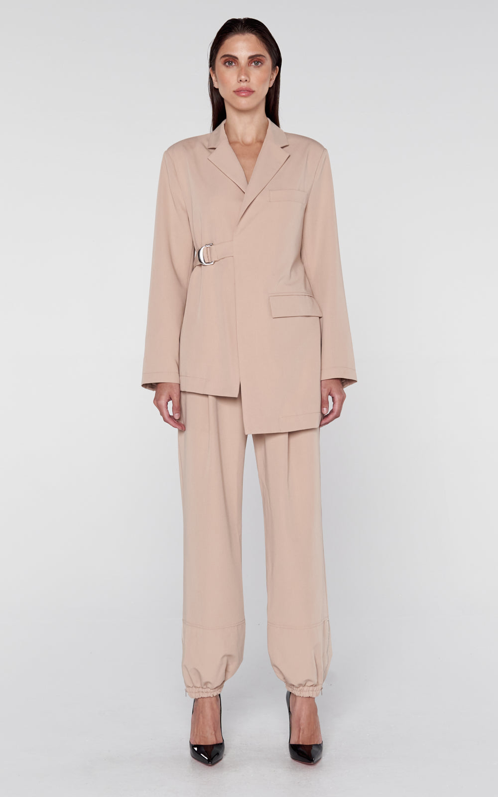 Zip Cuff Pant in Camel