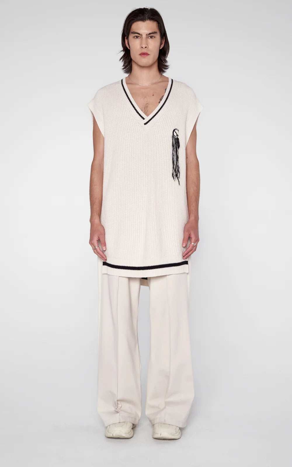 Oversized Knit Vest