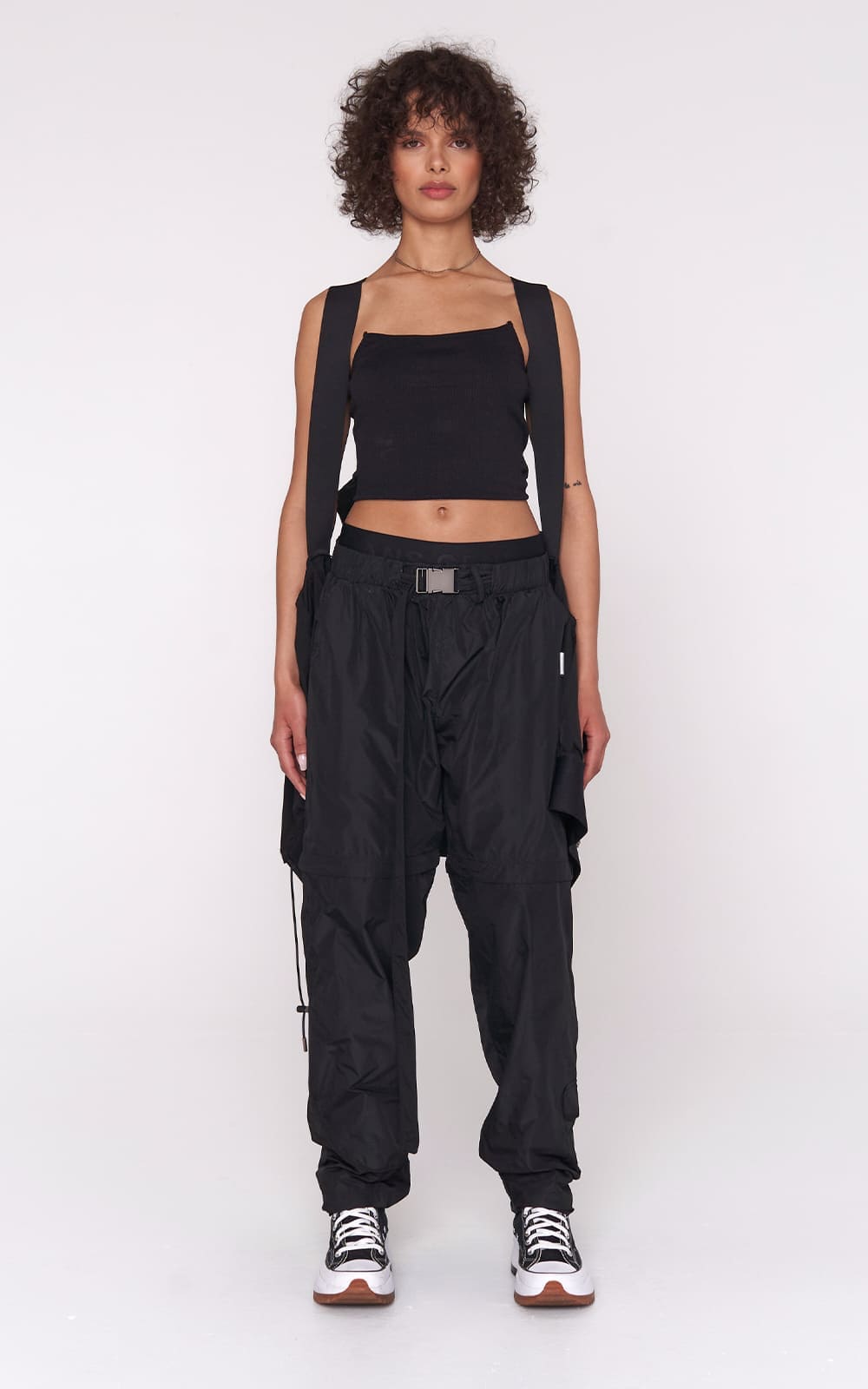 sans-gene-convertible-nylon-pants-in-black-front