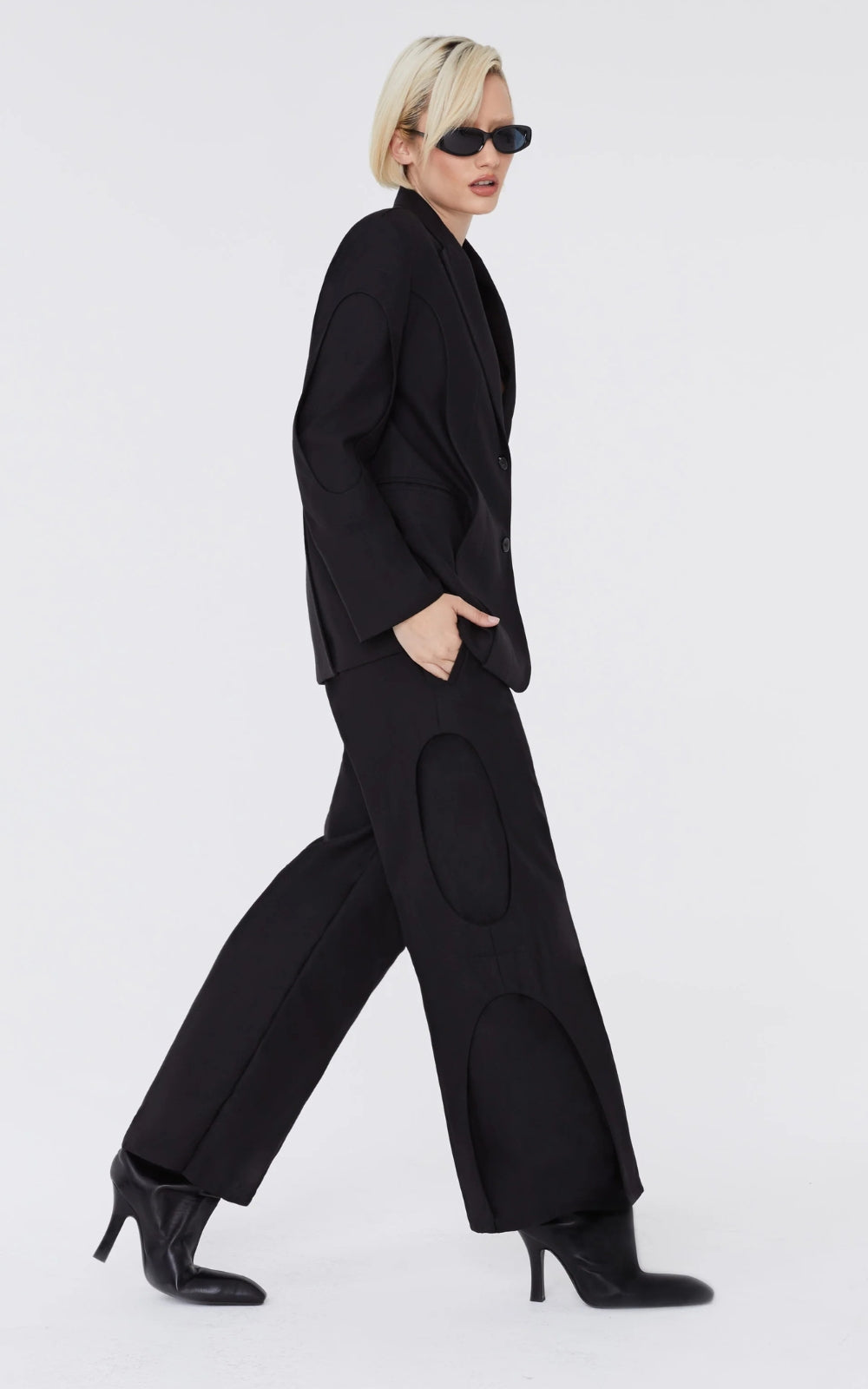 Black Layered Blazer