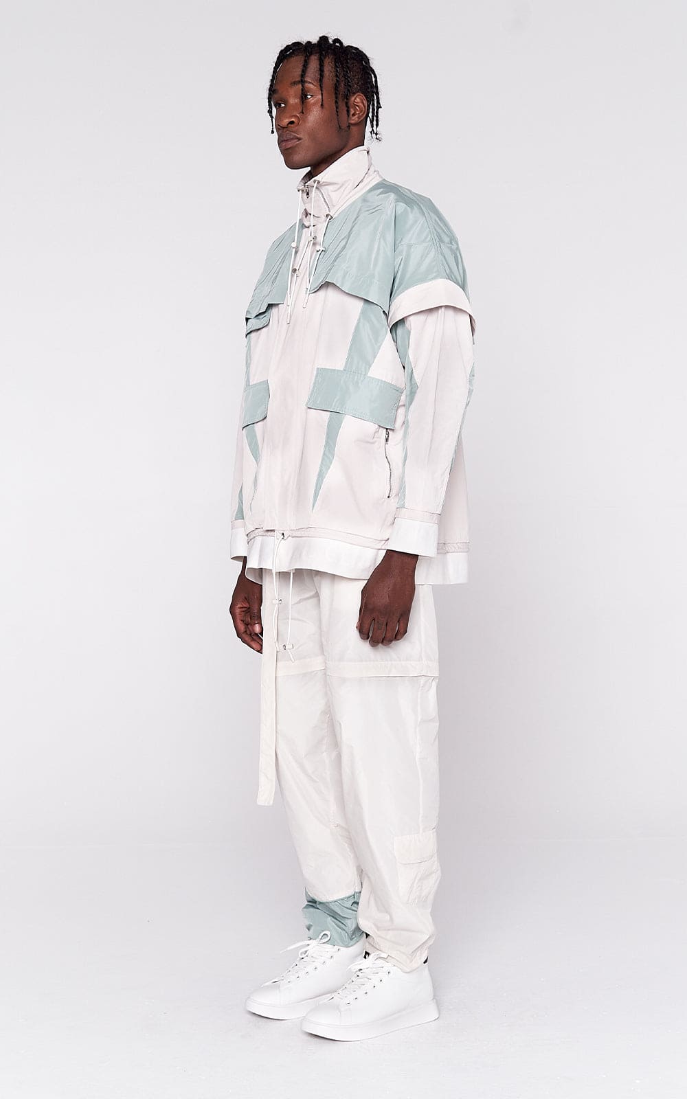 sans-gene-ivory-nylon-jacket-sideview