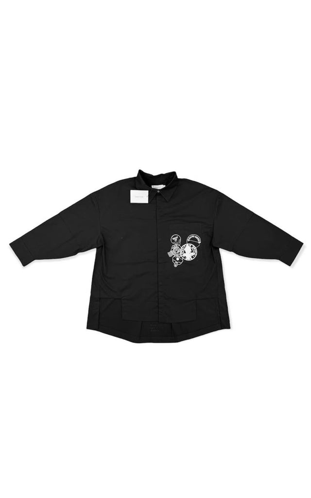 Sans Gêne x Bloody Dior Layered Sleeve Shirt In Black