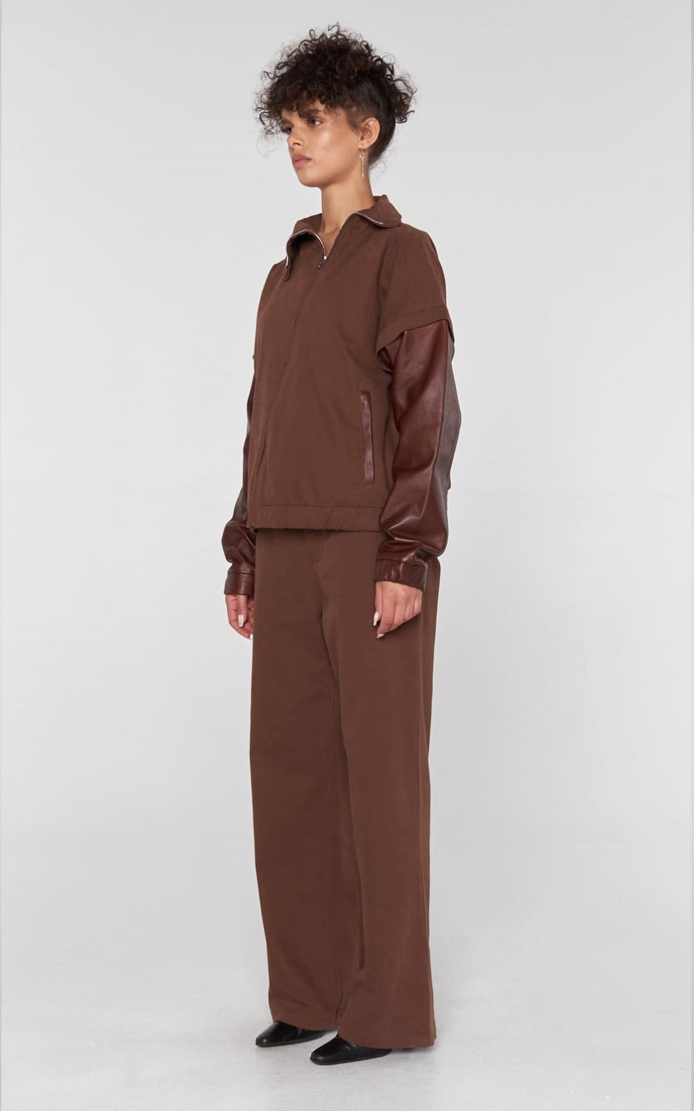 Loose Fit Pant in Brown