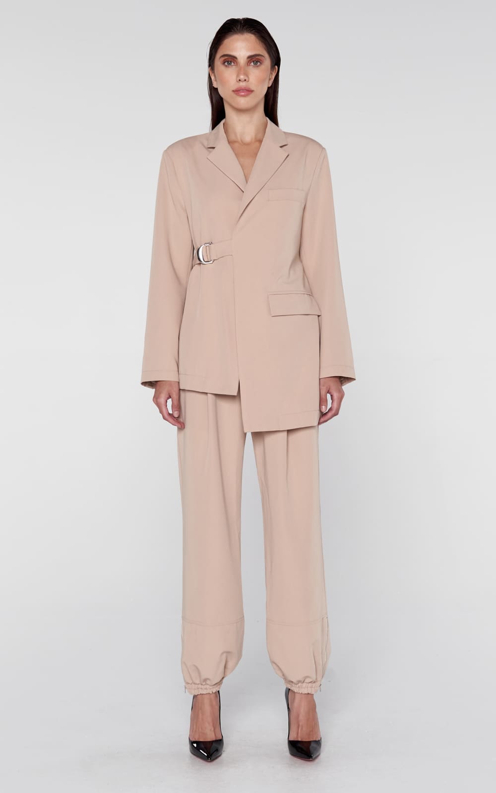 sans-gene-brown-twill-blazer-frontview