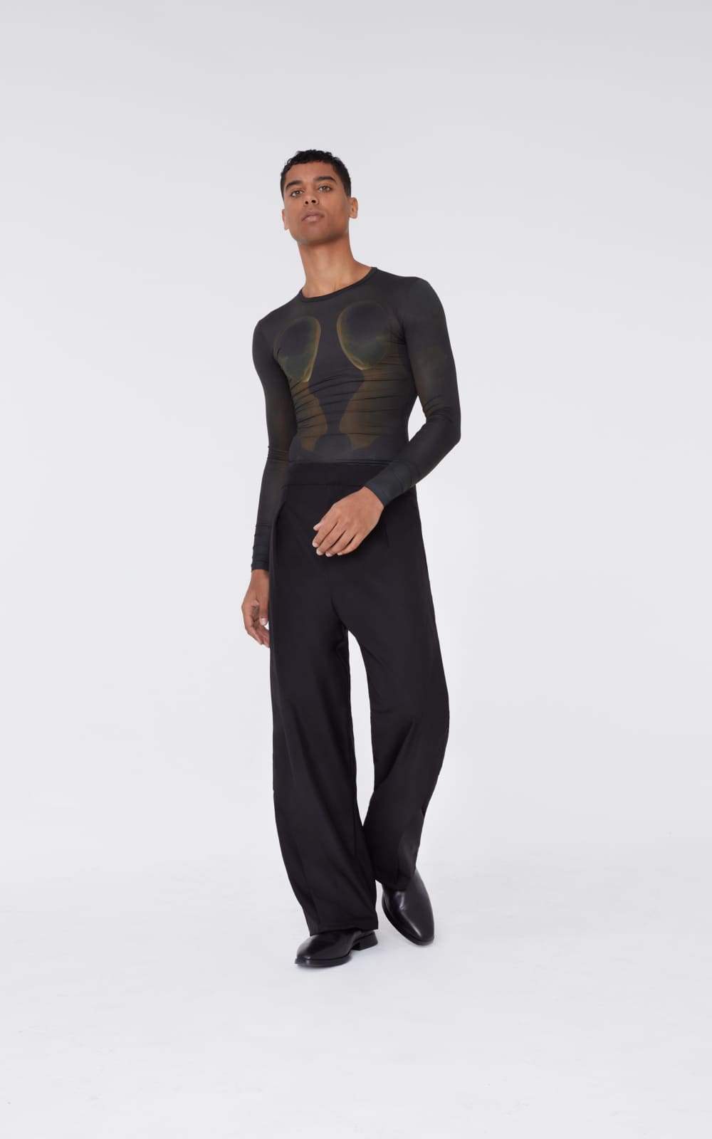 sans-gene-stretch-nylon-shirt-frontview-man