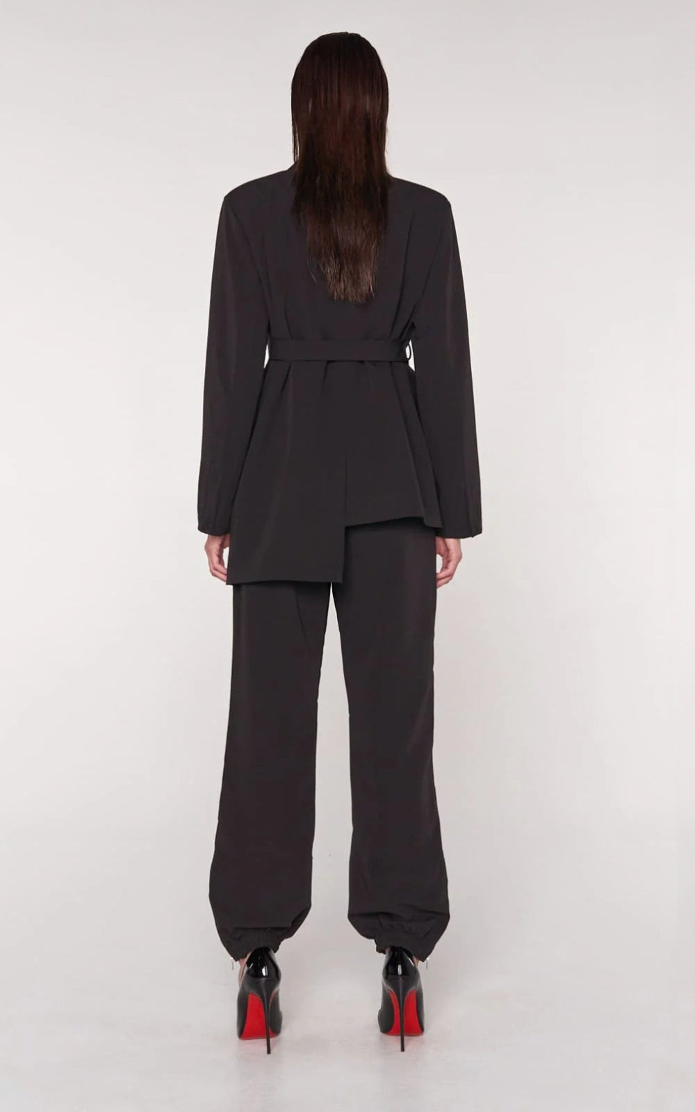 Zip Cuff Pant in Black