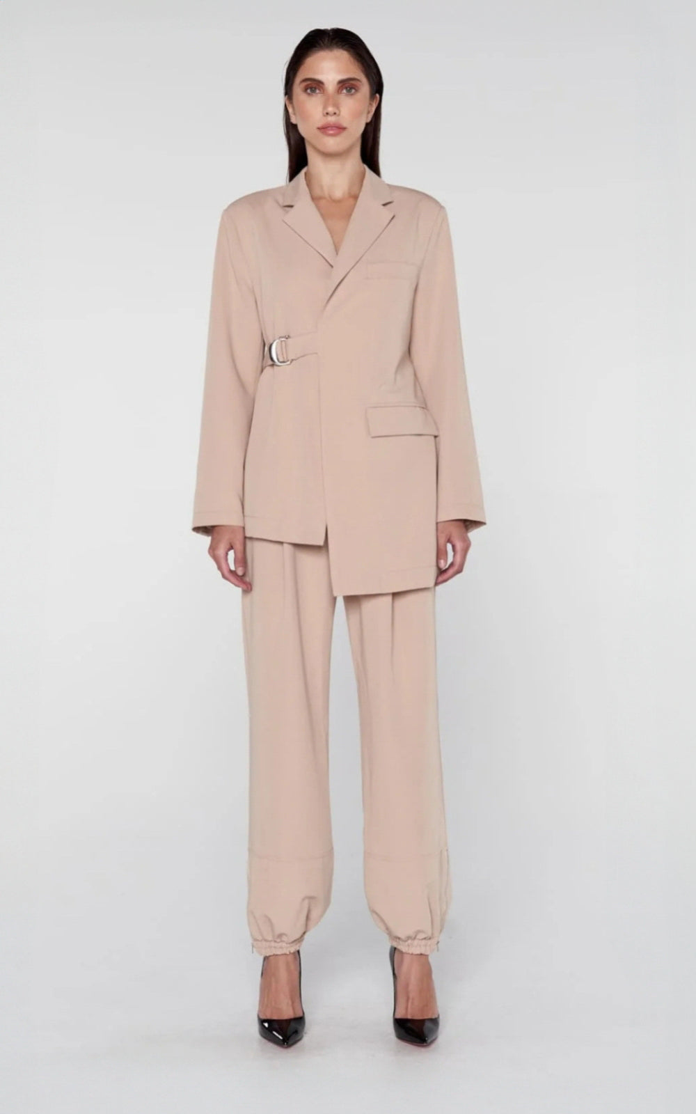 Zip Cuff Pant in Camel