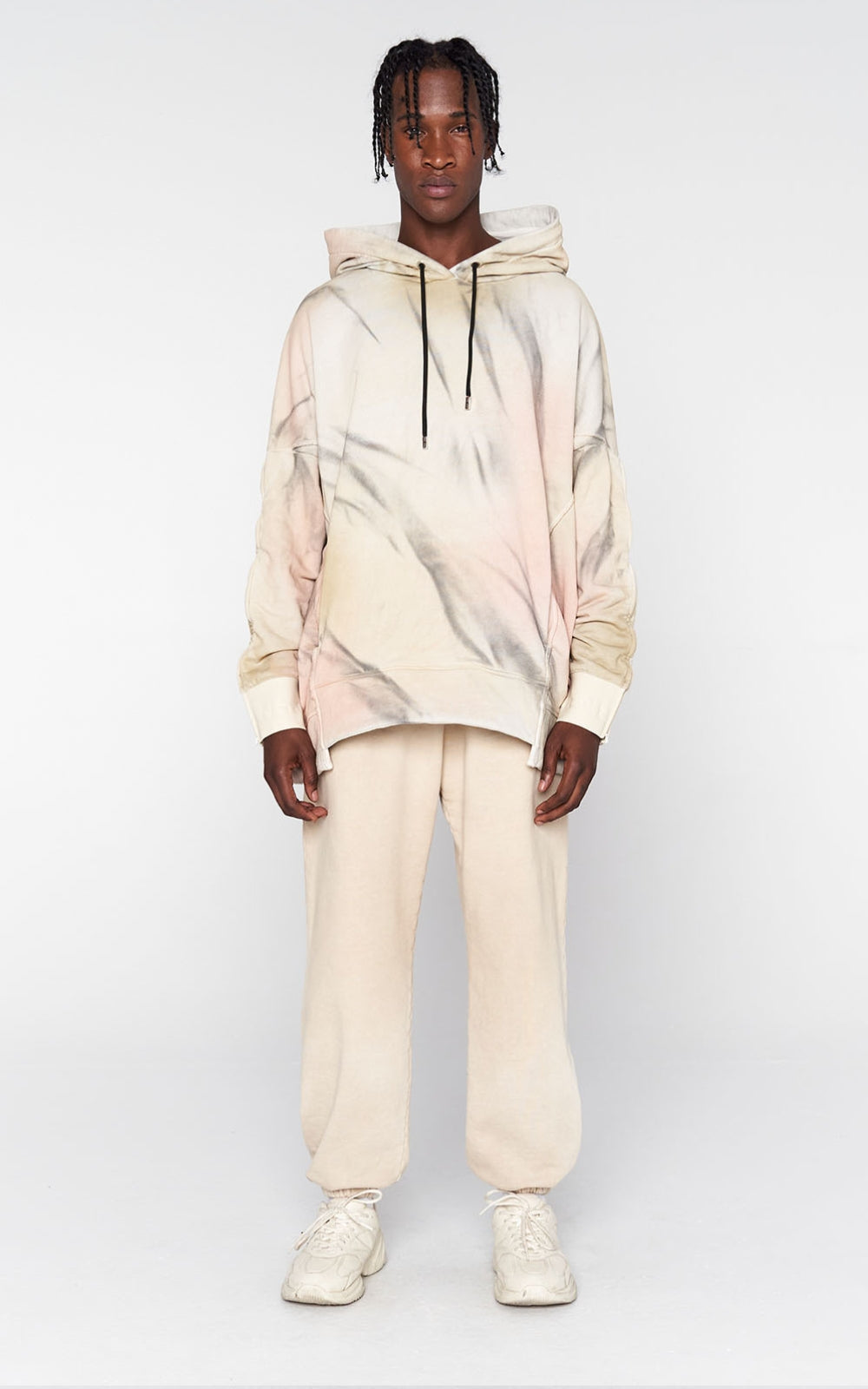 Zip Sleeve Dye Hoodie