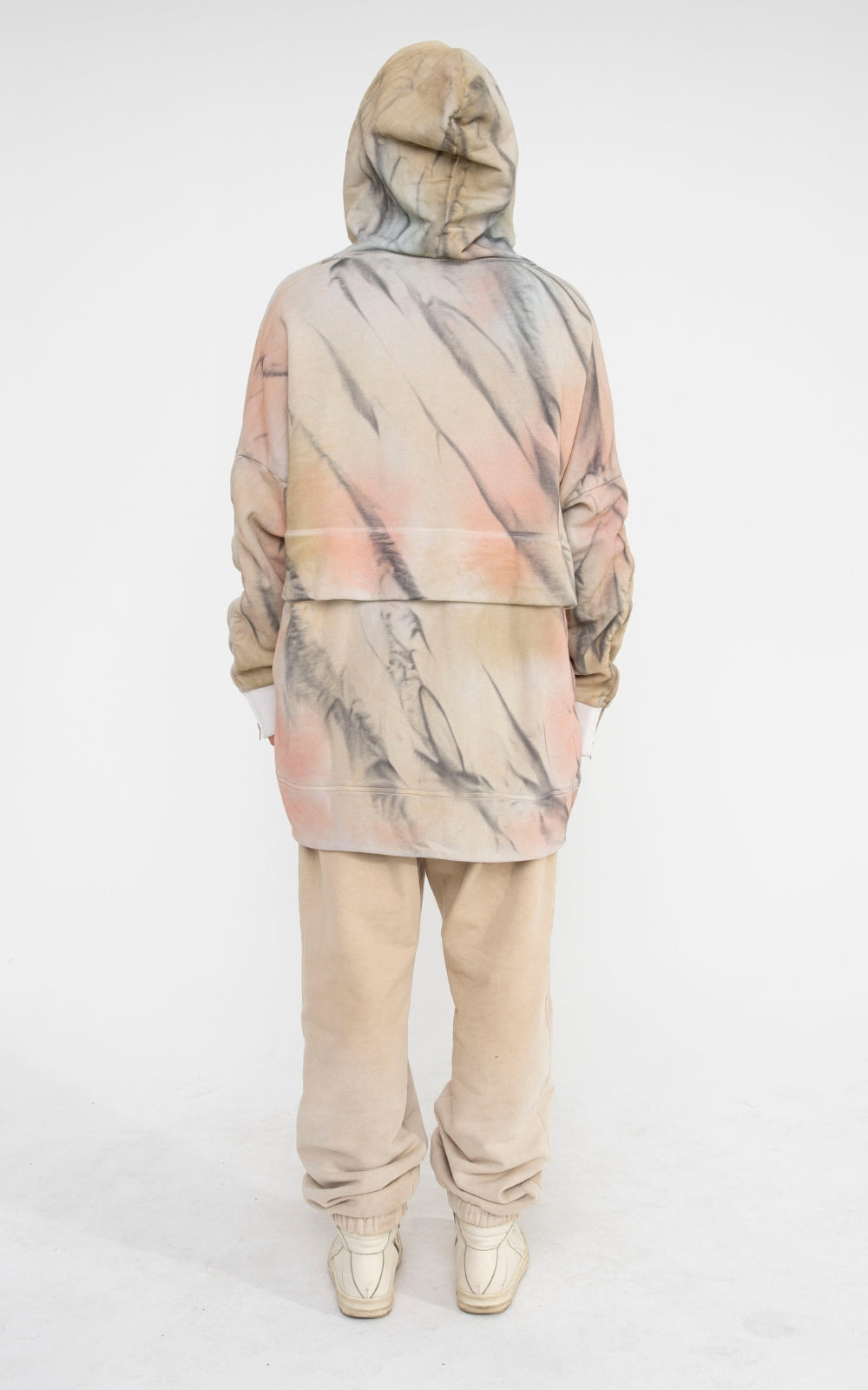 Zip Sleeve Dye Hoodie