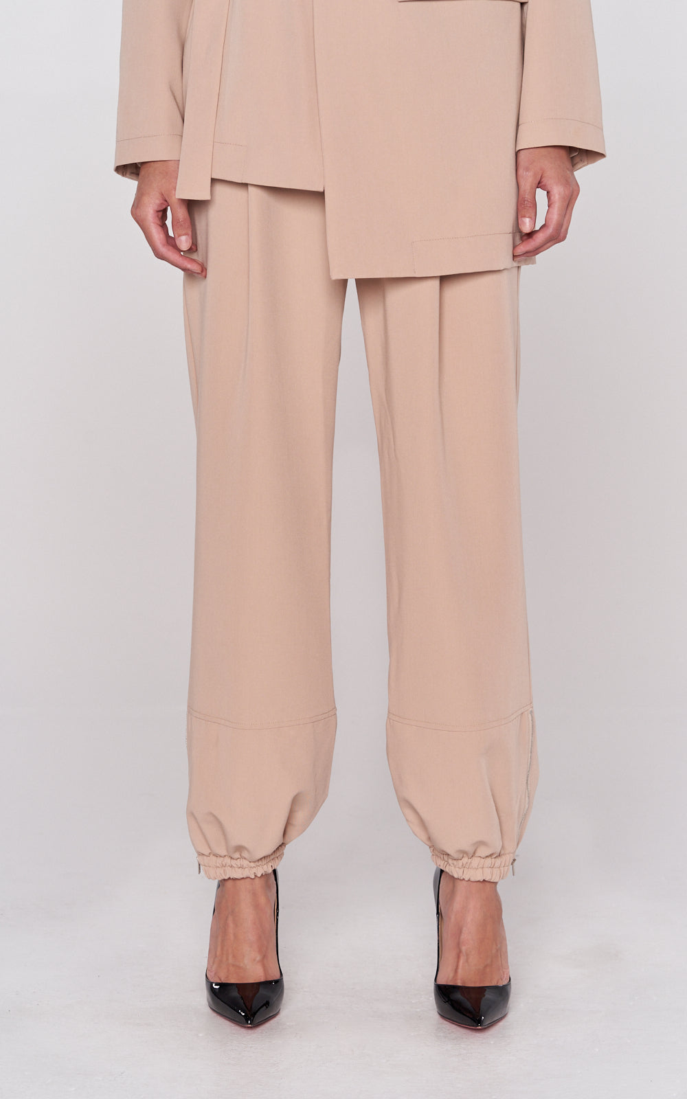 Zip Cuff Pant in Camel